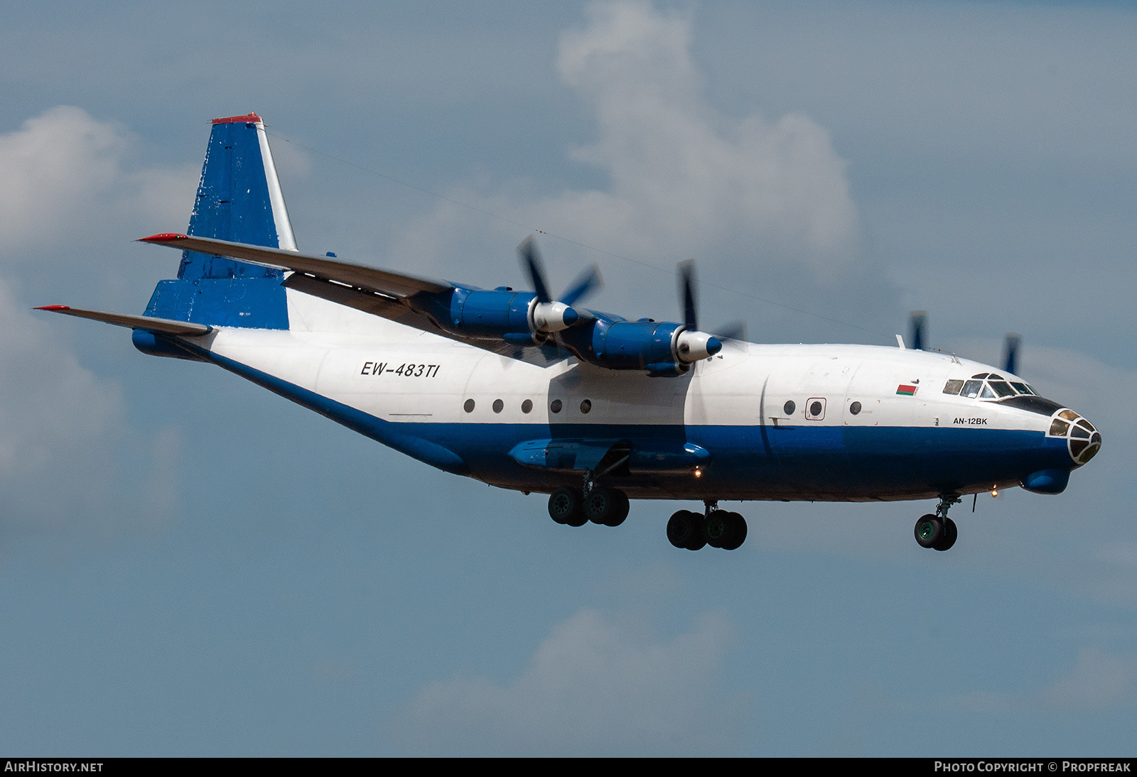 Aircraft Photo of EW-483TI | Antonov An-12BK | AirHistory.net #632717