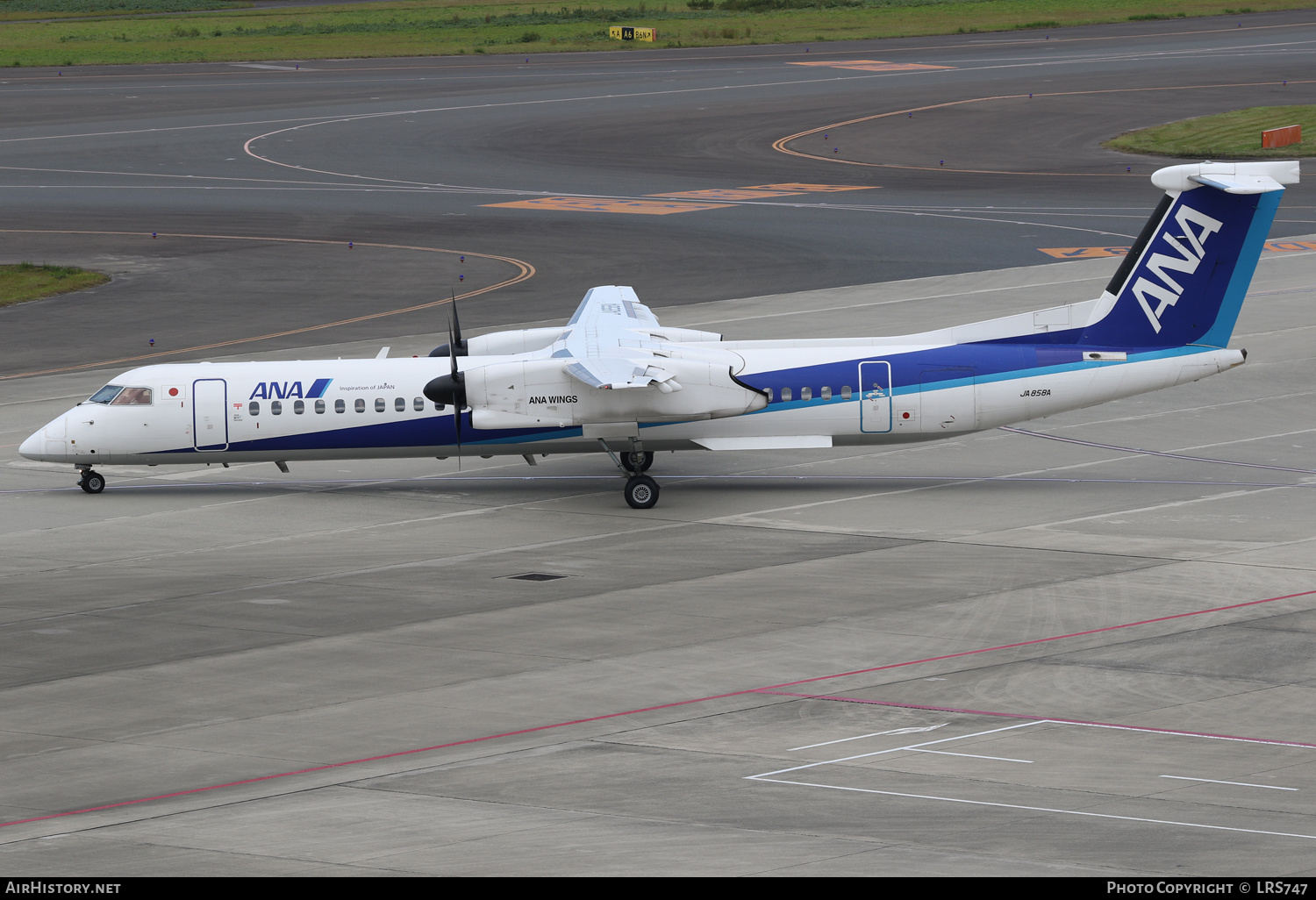 Aircraft Photo of JA858A | Bombardier DHC-8-402 Dash 8 | All Nippon Airways - ANA Wings | AirHistory.net #632721