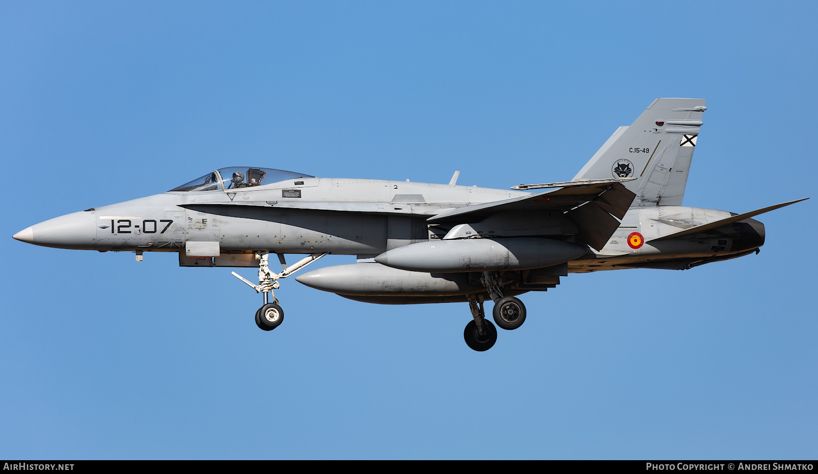 Aircraft Photo of C15-49 | McDonnell Douglas EF-18A Hornet | Spain - Air Force | AirHistory.net #632781