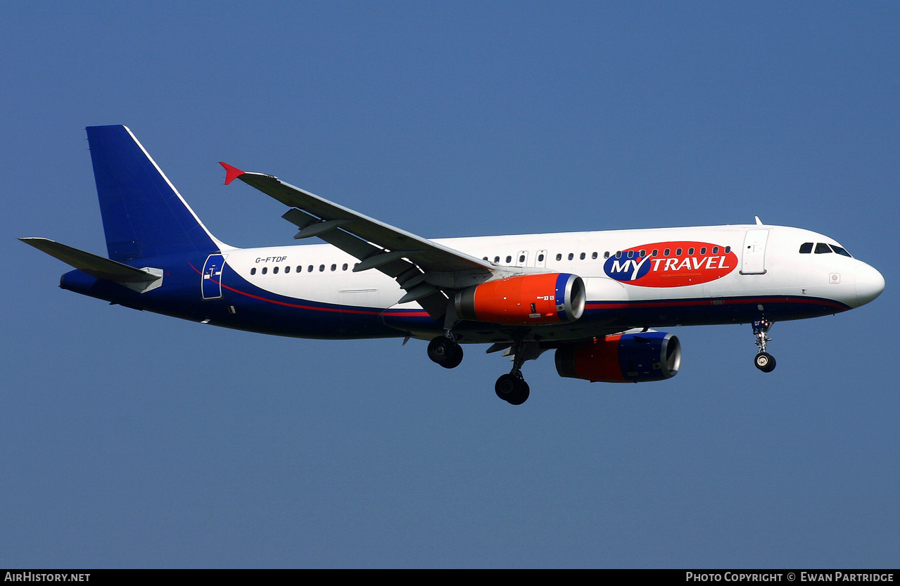 Aircraft Photo of G-FTDF | Airbus A320-231 | MyTravel Airways | AirHistory.net #632888