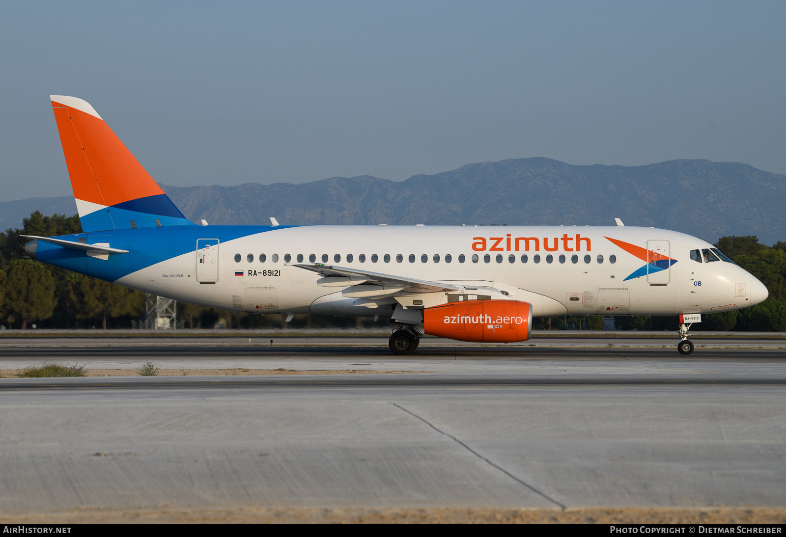 Aircraft Photo of RA-89121 | Sukhoi SSJ-100-95B Superjet 100 (RRJ-95B) | Azimuth Airlines | AirHistory.net #632930