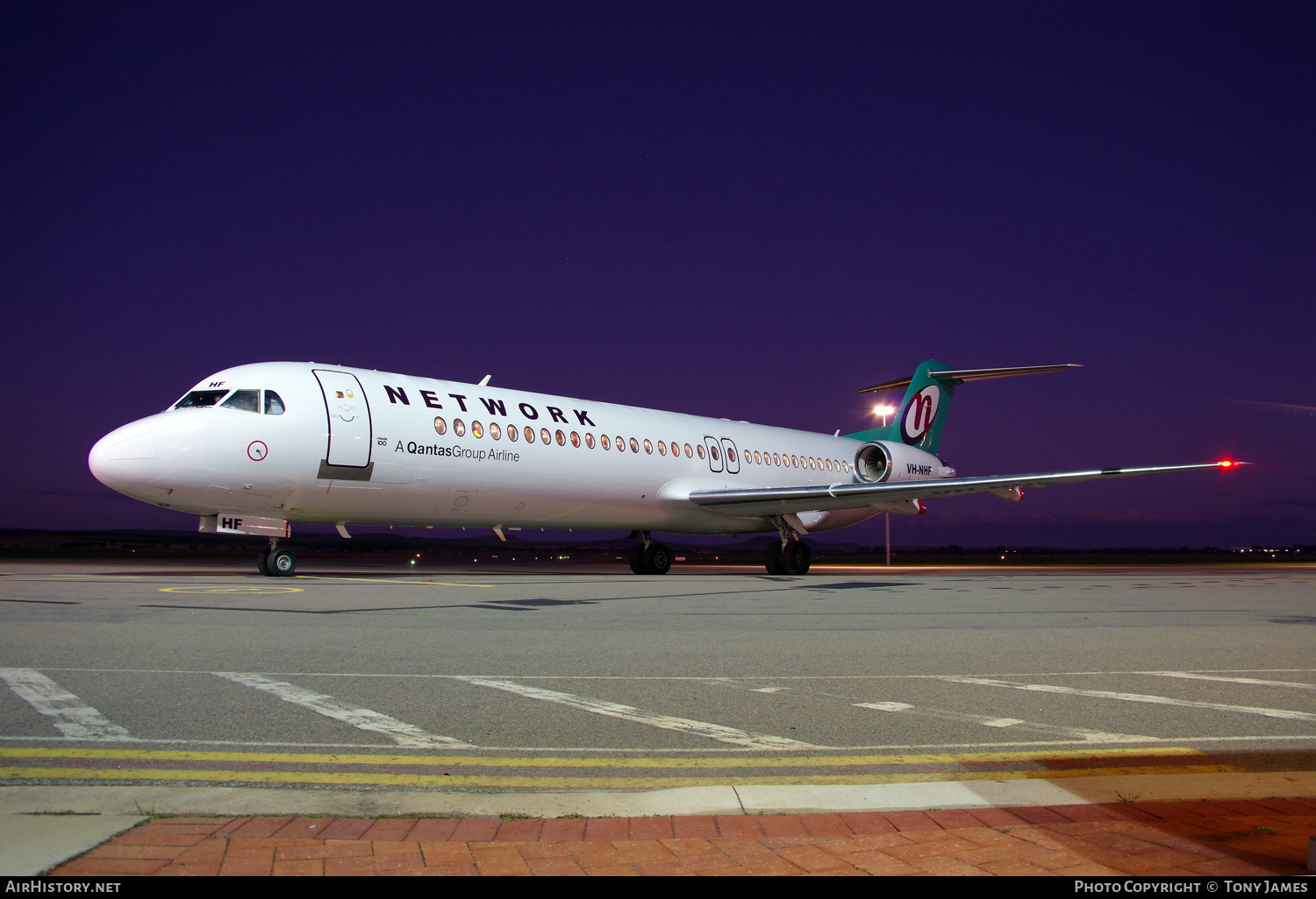 Aircraft Photo of VH-NHF | Fokker 100 (F28-0100) | Network Aviation | AirHistory.net #633073