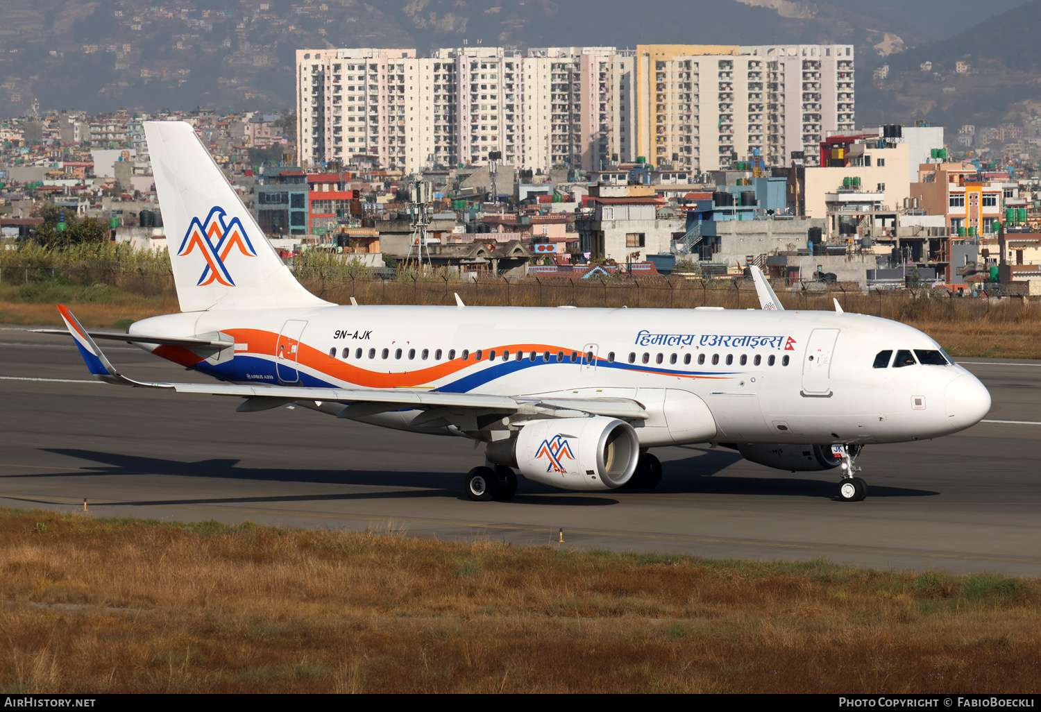 Aircraft Photo of 9N-AJK | Airbus A319-115 | Himalaya Airlines | AirHistory.net #633136