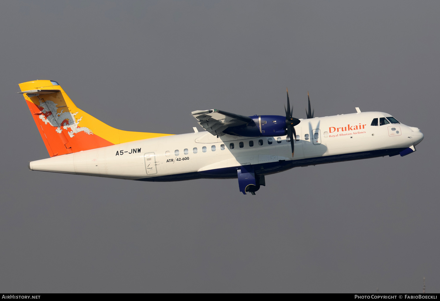 Aircraft Photo of A5-JNW | ATR ATR-42-600 | Drukair - Royal Bhutan Airlines | AirHistory.net #633138