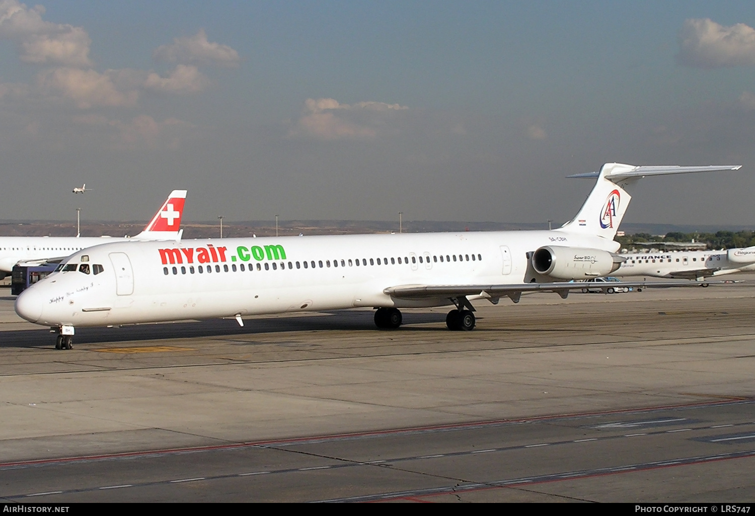 Aircraft Photo of 9A-CBH | McDonnell Douglas MD-82 (DC-9-82) | Myair | AirHistory.net #633139