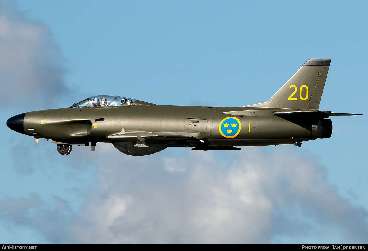 Aircraft Photo of 32620 | Saab J32E Lansen | Sweden - Air Force | AirHistory.net #633169