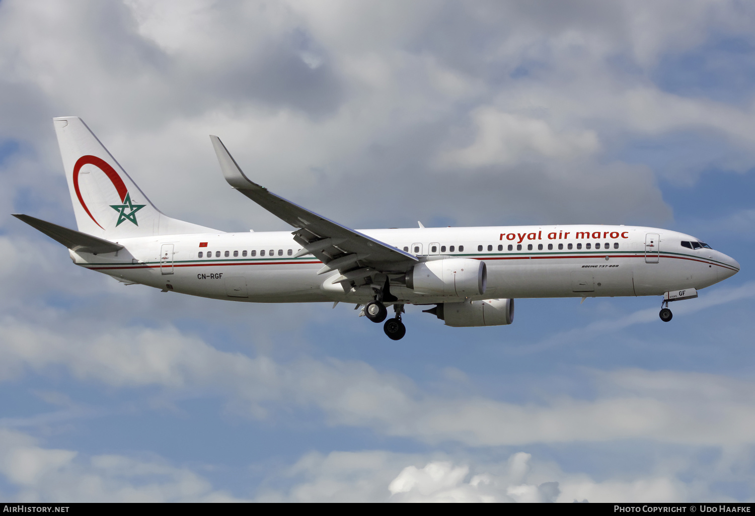 Aircraft Photo of CN-RGF | Boeing 737-86N | Royal Air Maroc - RAM | AirHistory.net #633177