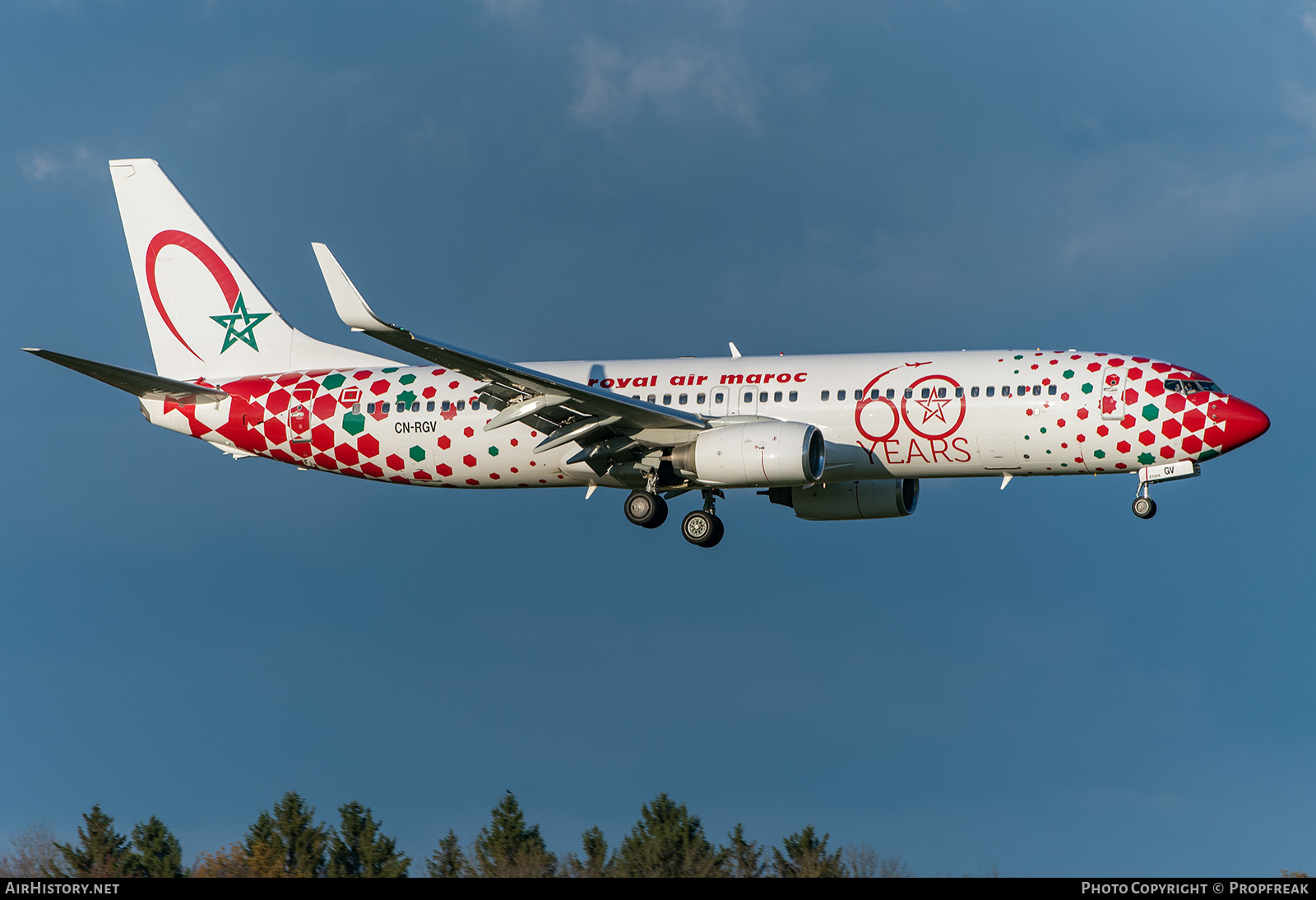 Aircraft Photo of CN-RGV | Boeing 737-85P | Royal Air Maroc - RAM | AirHistory.net #633228