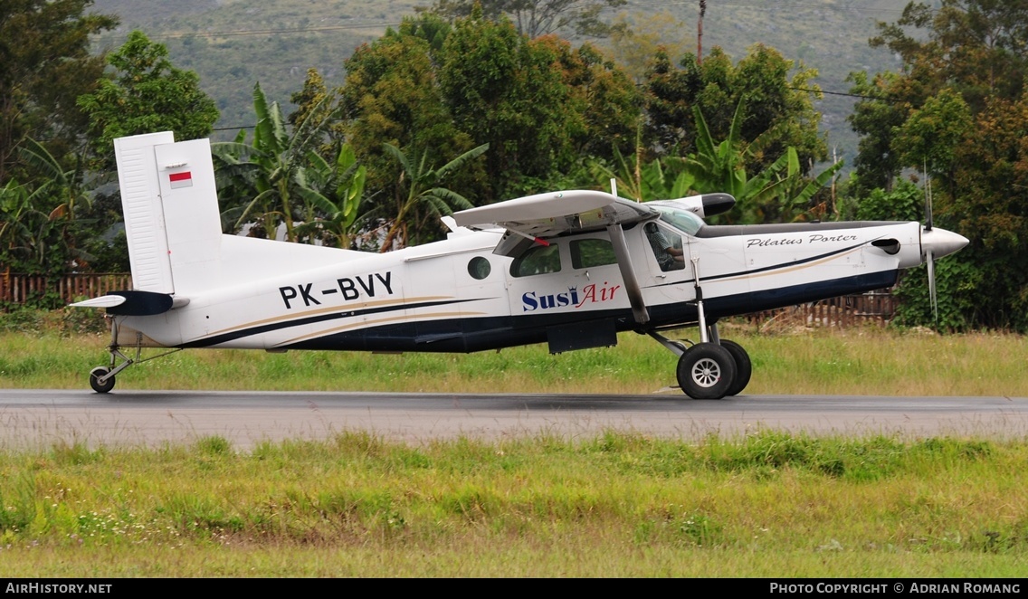 Aircraft Photo of PK-BVY | Pilatus PC-6/B2-H4 Turbo Porter | Susi Air | AirHistory.net #633237