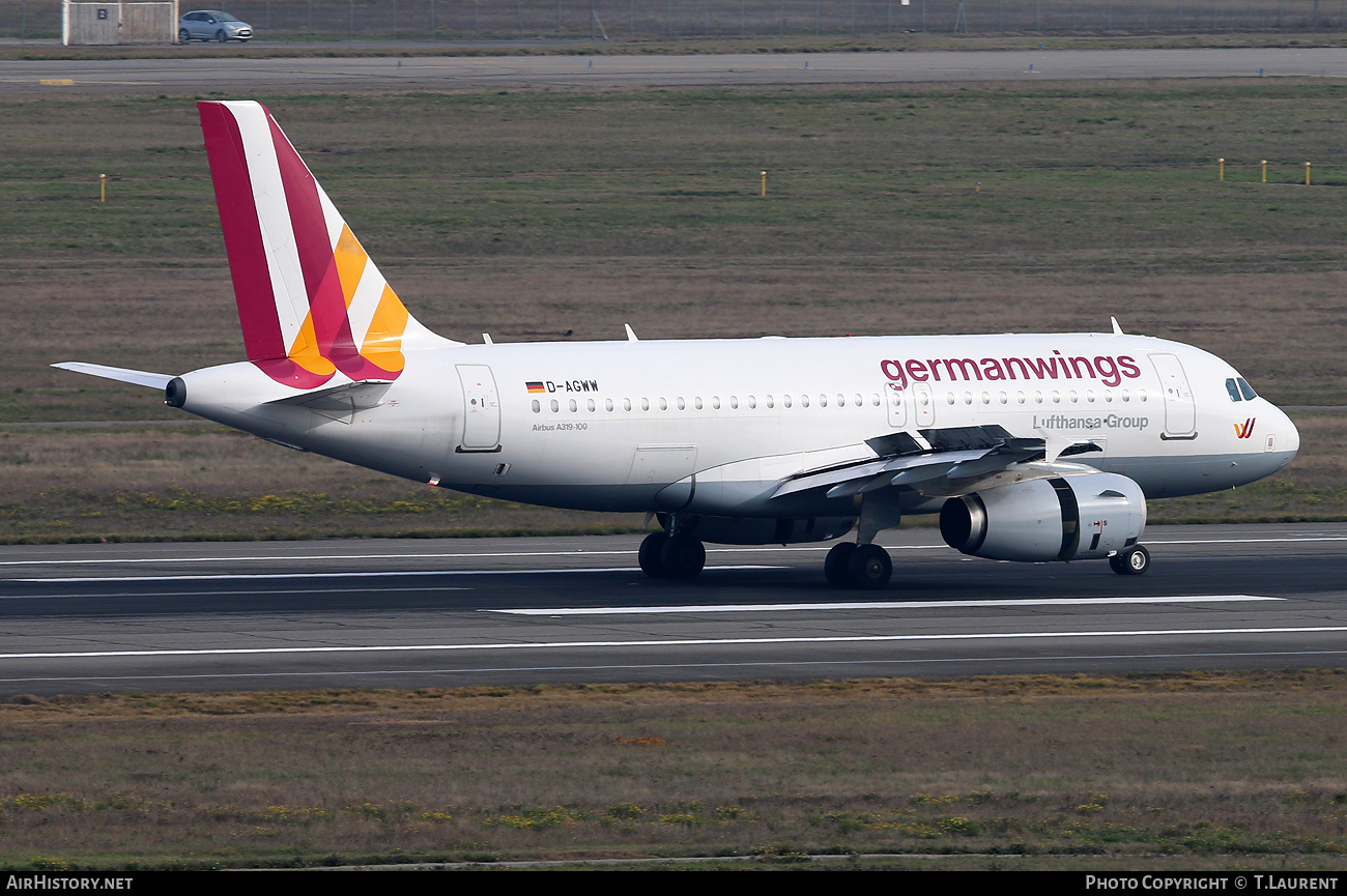 Aircraft Photo of D-AGWW | Airbus A319-132 | Germanwings | AirHistory.net #633270