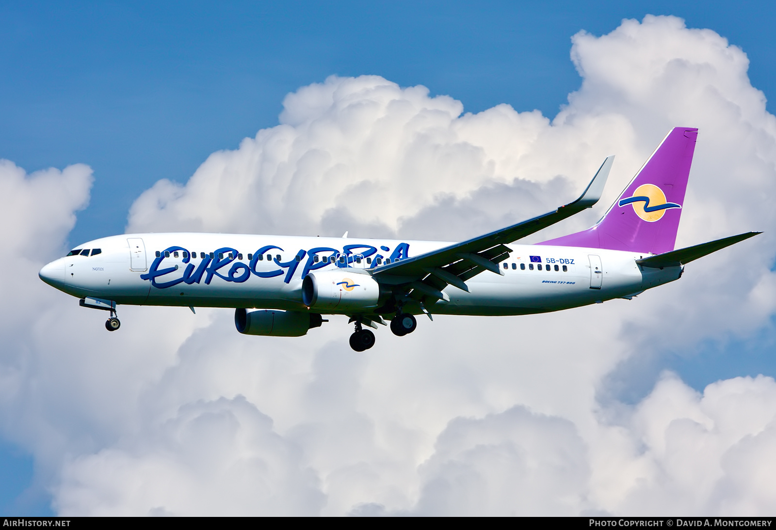 Aircraft Photo of 5B-DBZ | Boeing 737-8BK | Eurocypria Airlines | AirHistory.net #633308