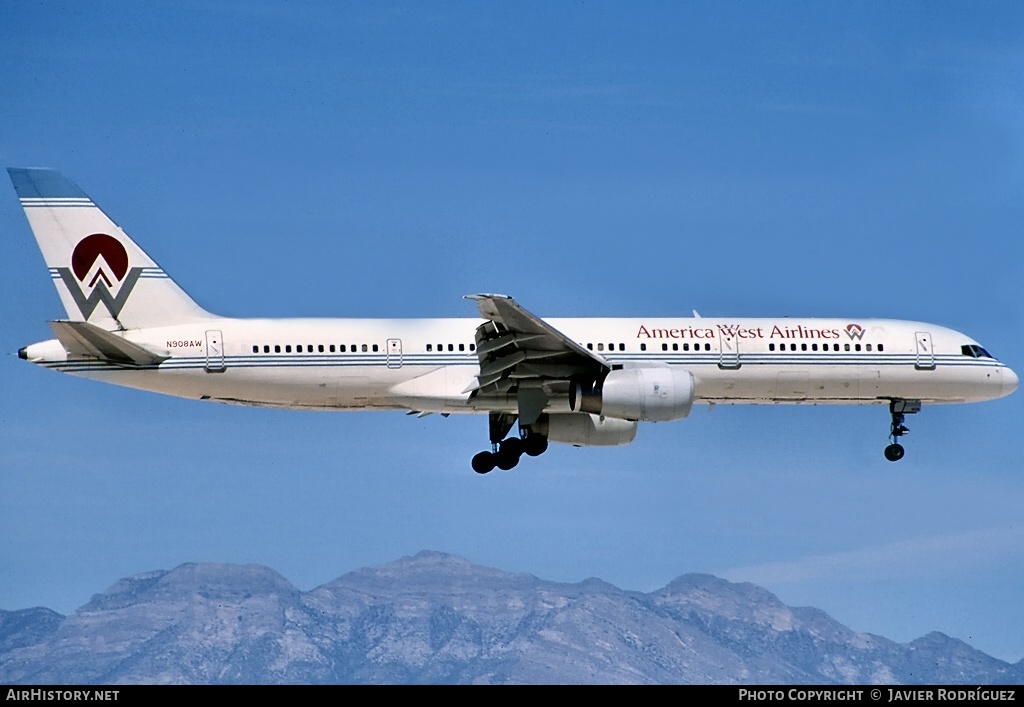 Aircraft Photo of N908AW | Boeing 757-2G7 | America West Airlines | AirHistory.net #633415
