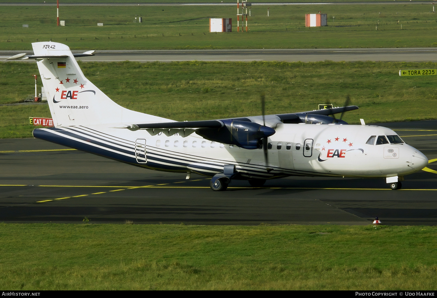 Aircraft Photo of D-BCRQ | ATR ATR-42-300 | EAE - European Air Express | AirHistory.net #633479