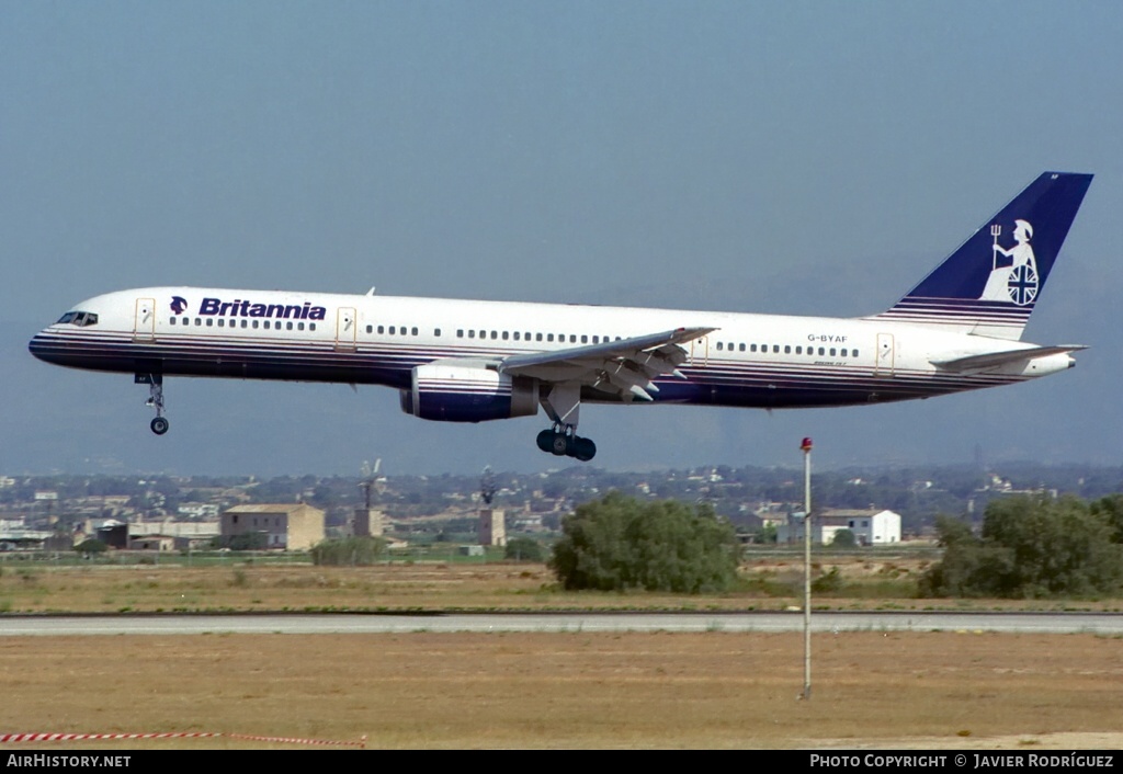 Aircraft Photo of G-BYAF | Boeing 757-204 | Britannia Airways | AirHistory.net #633485