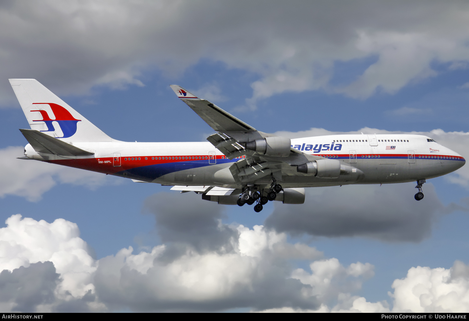 Aircraft Photo of 9M-MPL | Boeing 747-4H6 | Malaysia Airlines | AirHistory.net #633523