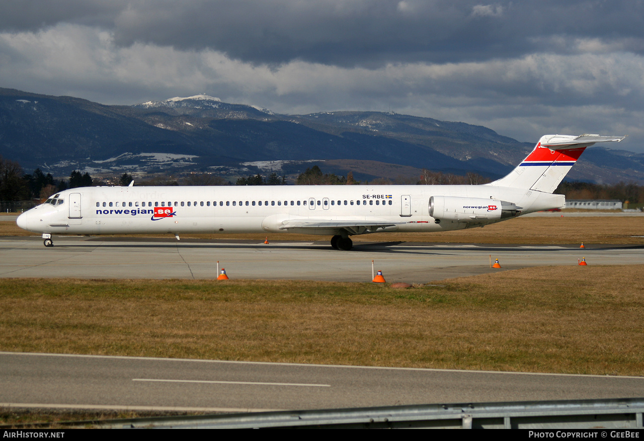 Aircraft Photo of SE-RBE | McDonnell Douglas MD-82 (DC-9-82) | Norwegian | AirHistory.net #633565