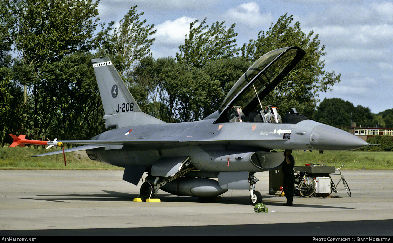 Aircraft Photo of J-208 | General Dynamics F-16B Fighting Falcon | Netherlands - Air Force | AirHistory.net #633581