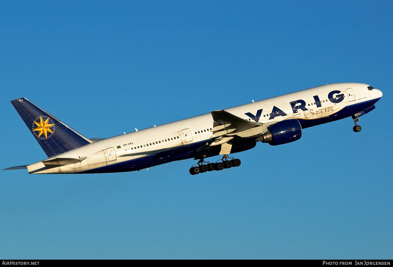 Aircraft Photo of PP-VRJ | Boeing 777-222 | Varig | AirHistory.net #633647