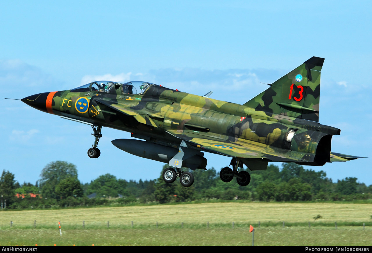 Aircraft Photo of 37813 | Saab Sk37E Viggen | Sweden - Air Force | AirHistory.net #633656