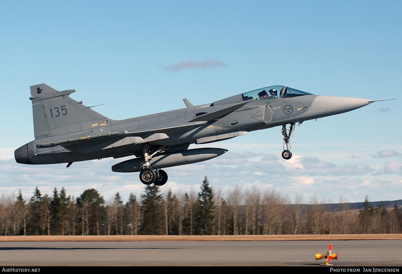 Aircraft Photo of 39135 | Saab JAS 39A Gripen | Sweden - Air Force | AirHistory.net #633657
