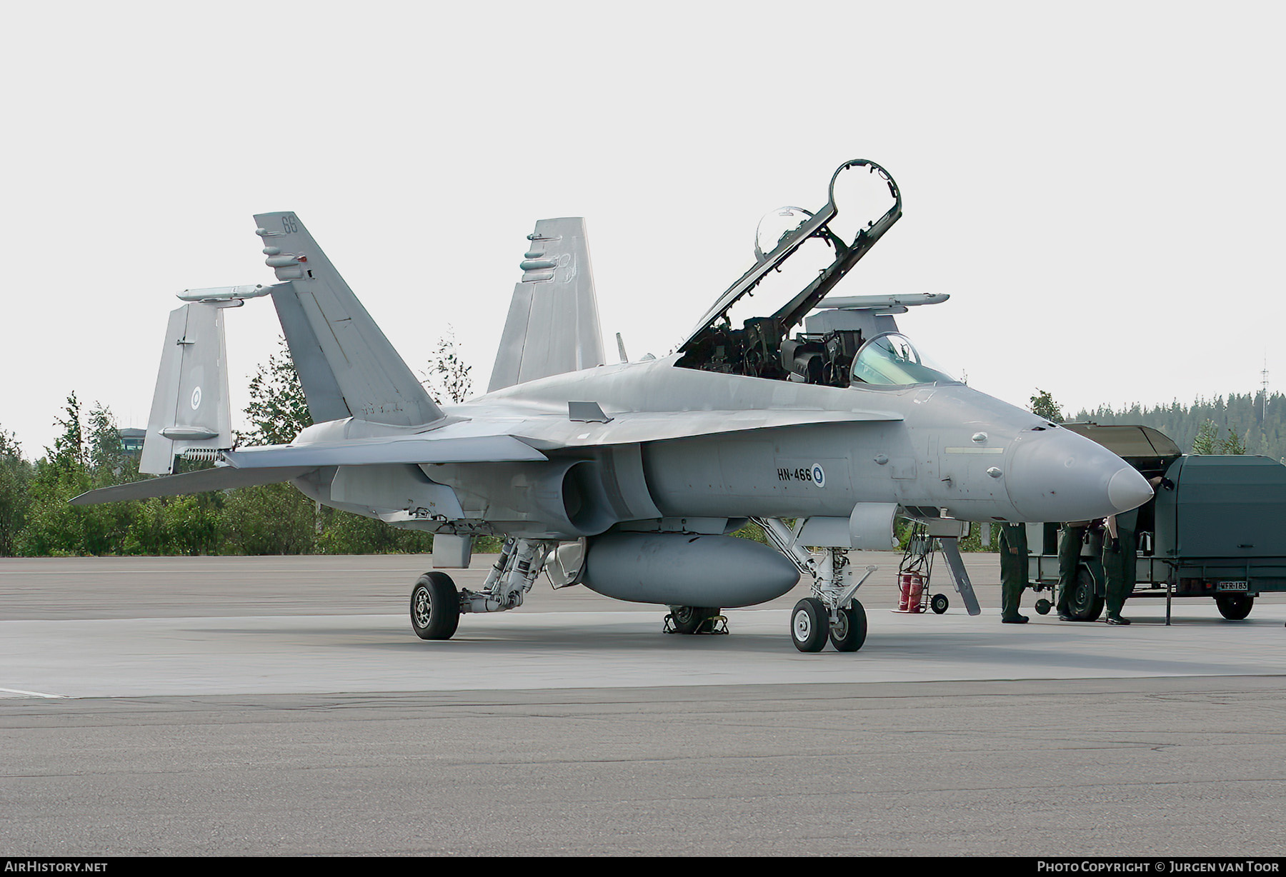 Aircraft Photo of HN-466 | McDonnell Douglas F-18D Hornet | Finland - Air Force | AirHistory.net #633659