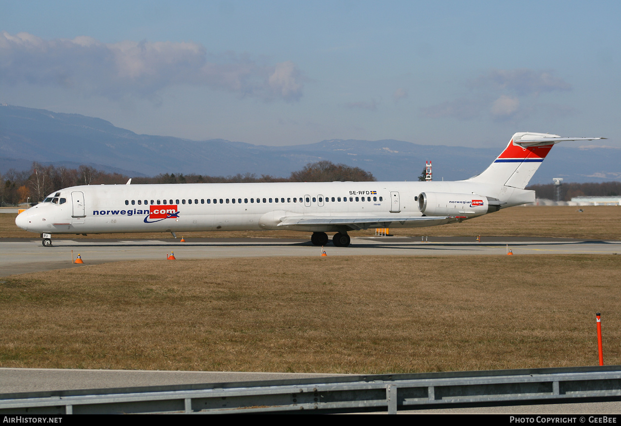 Aircraft Photo of SE-RFD | McDonnell Douglas MD-82 (DC-9-82) | Norwegian | AirHistory.net #633695