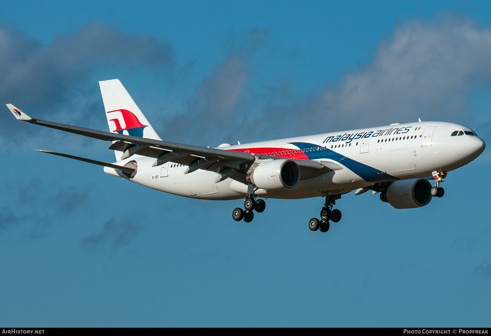 Aircraft Photo of EI-GFI | Airbus A330-223 | Malaysia Airlines | AirHistory.net #633714