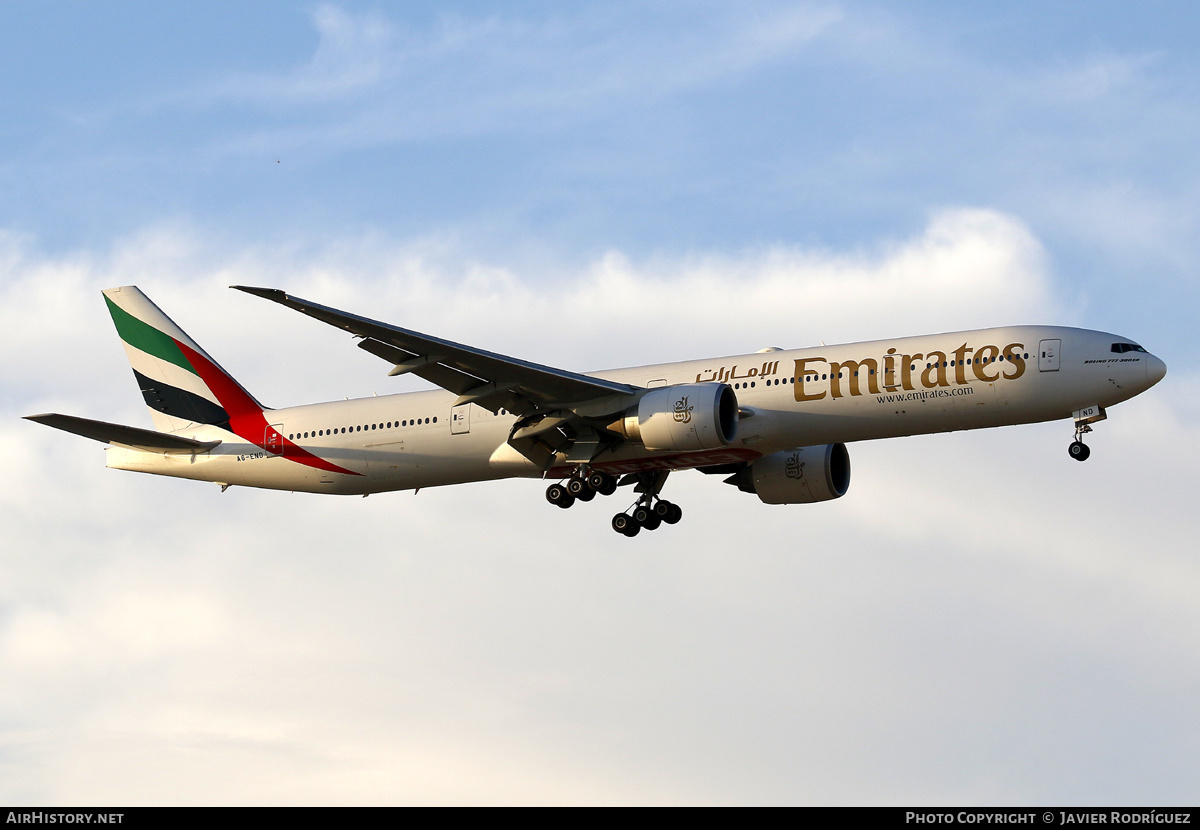 Aircraft Photo of A6-END | Boeing 777-31H/ER | Emirates | AirHistory.net #633720