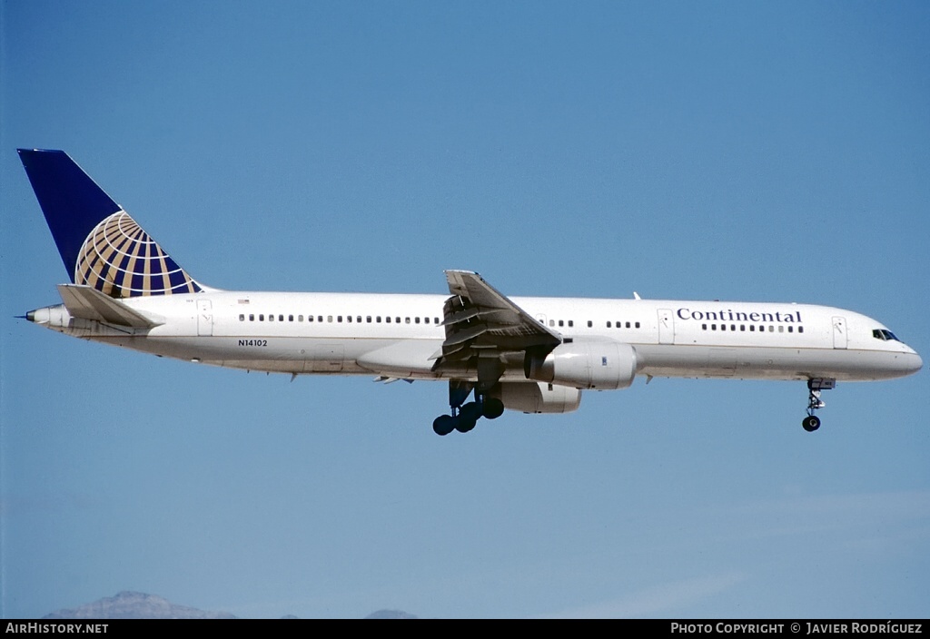 Aircraft Photo of N14102 | Boeing 757-224 | Continental Airlines | AirHistory.net #633753