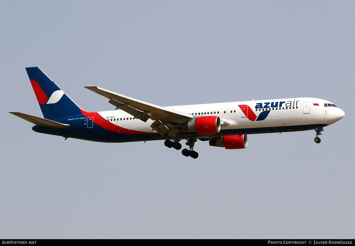 Aircraft Photo of VP-BUV | Boeing 767-3Q8/ER | Azur Air | AirHistory.net #633776