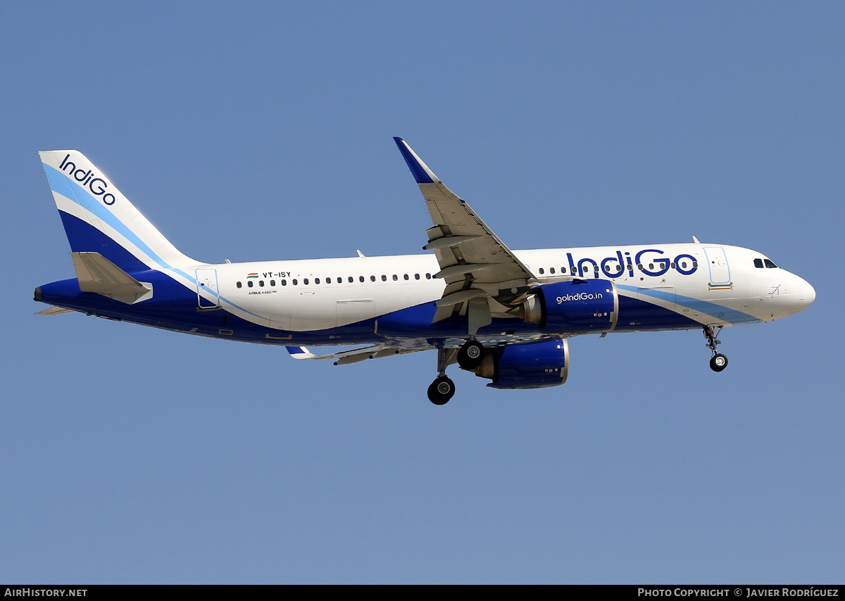 Aircraft Photo of VT-ISY | Airbus A320-251N | IndiGo | AirHistory.net #633791