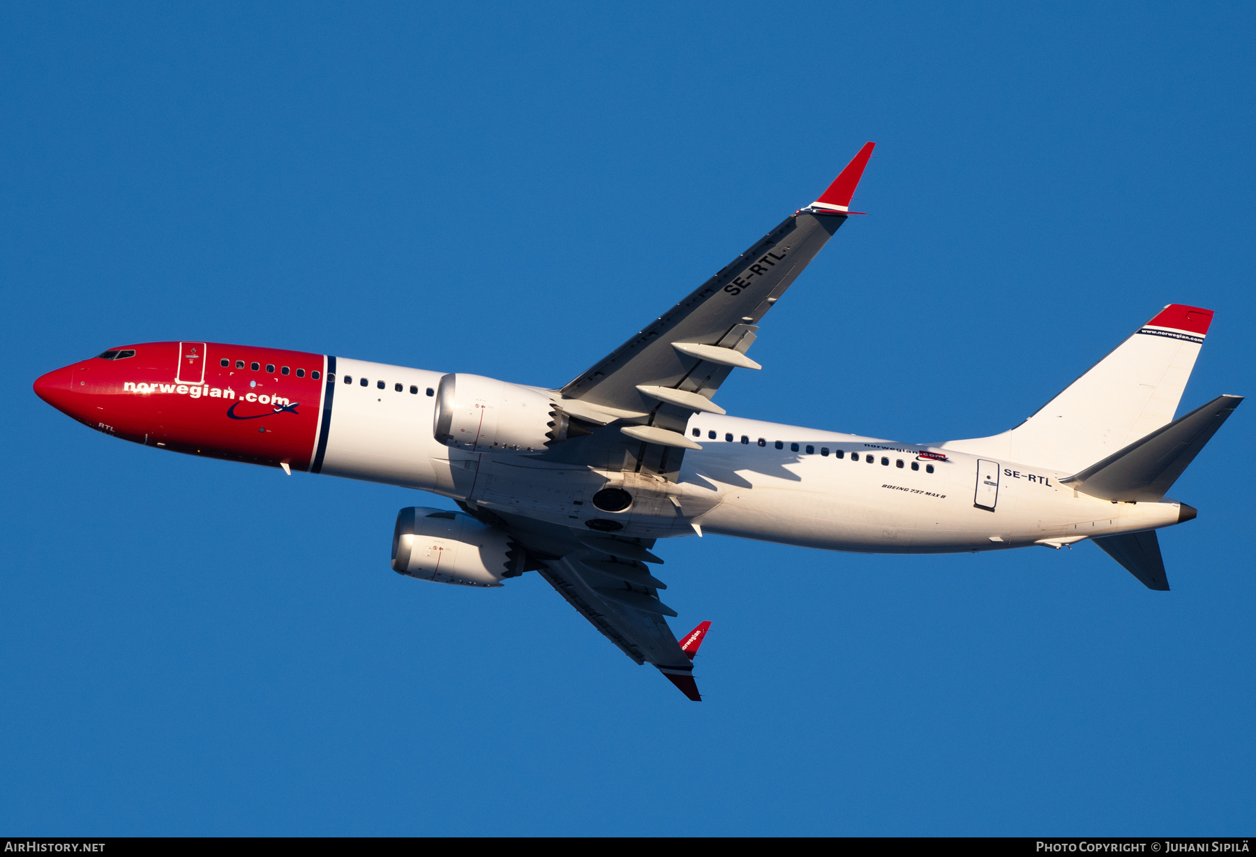 Aircraft Photo of SE-RTL | Boeing 737-8 Max 8 | Norwegian | AirHistory.net #633822
