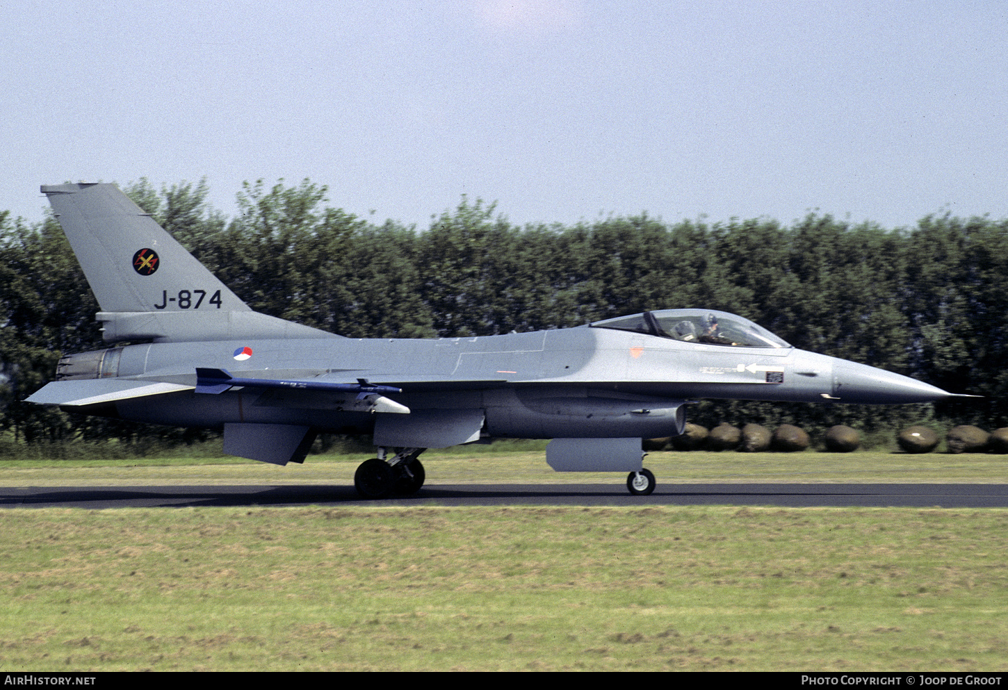 Aircraft Photo of J-874 | General Dynamics F-16A Fighting Falcon | Netherlands - Air Force | AirHistory.net #633841