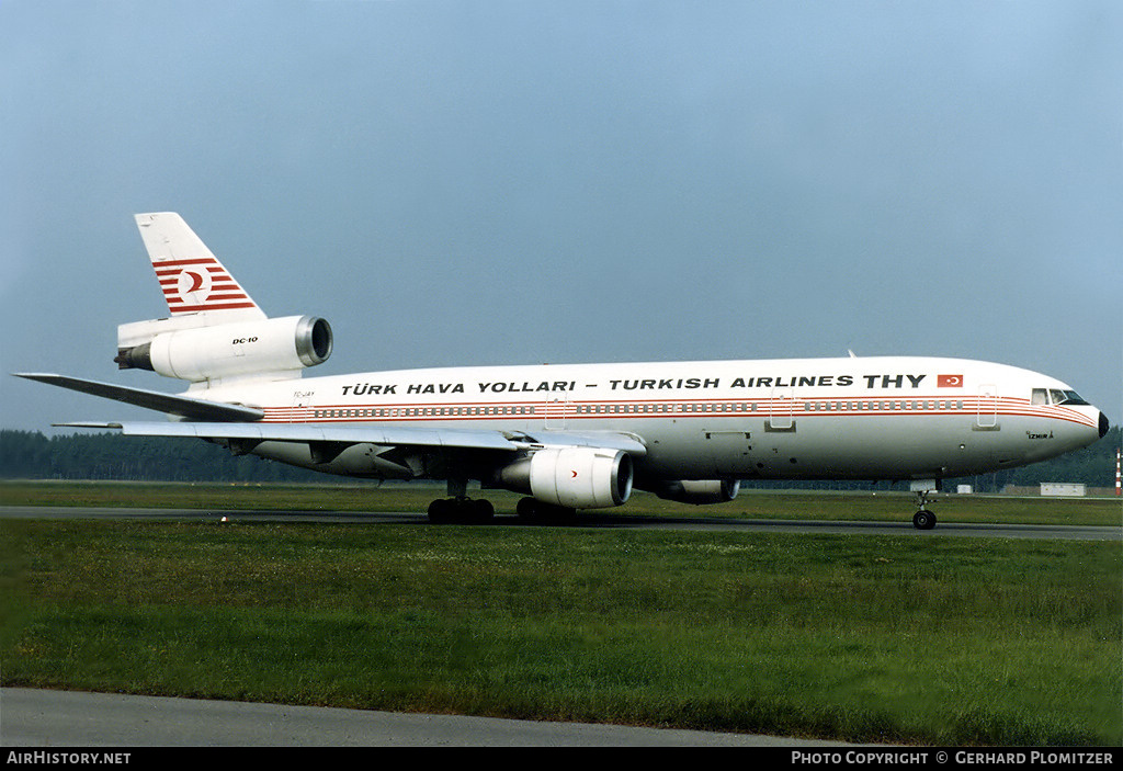 Aircraft Photo of TC-JAY | McDonnell Douglas DC-10-10 | THY Türk Hava Yolları - Turkish Airlines | AirHistory.net #633901