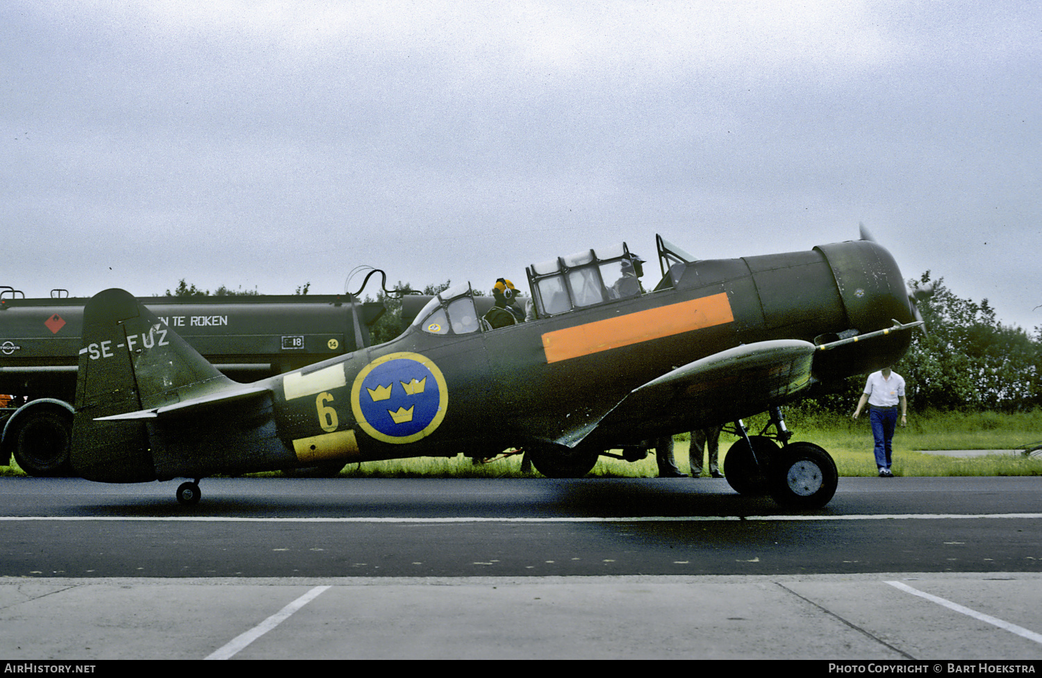 Aircraft Photo of SE-FUZ / 6 | North American AT-16 Harvard IIB | Sweden - Air Force | AirHistory.net #633926