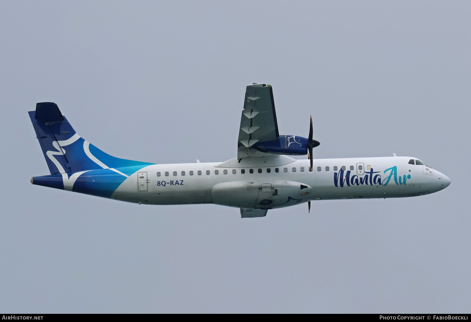 Aircraft Photo of 8Q-RAZ | ATR ATR-72-600 (ATR-72-212A) | Manta Air | AirHistory.net #634055