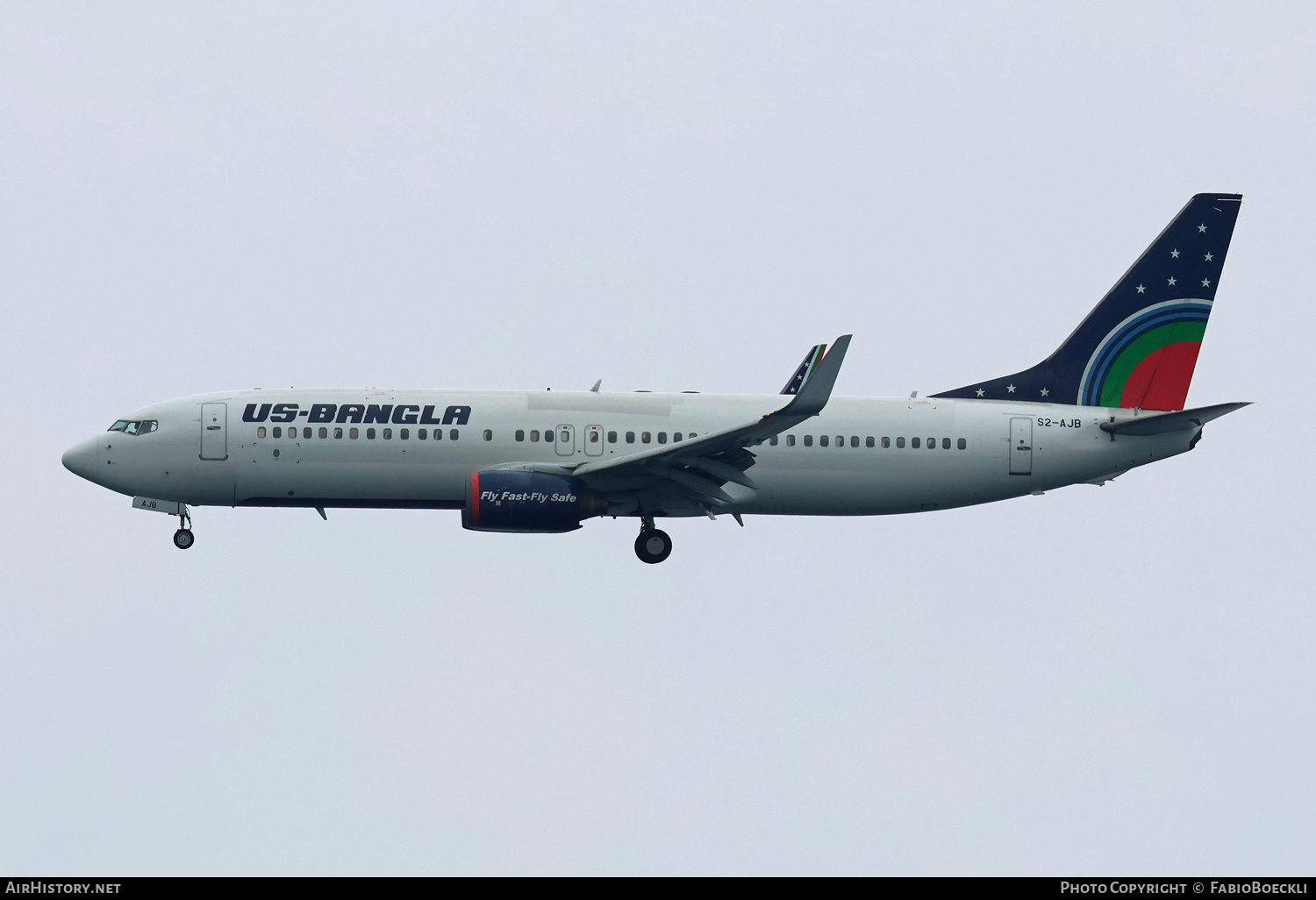 Aircraft Photo of S2-AJB | Boeing 737-8Q8 | US - Bangla Airlines | AirHistory.net #634091