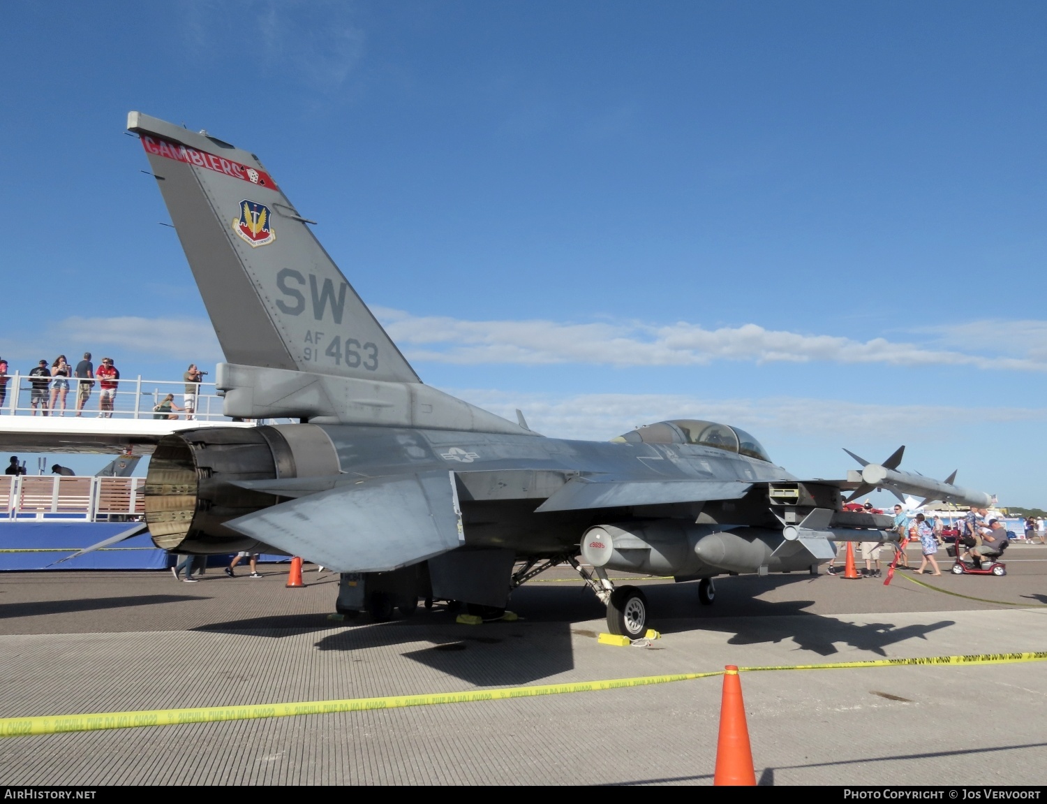 Aircraft Photo of 91-0463 / AF91-463 | General Dynamics F-16D Fighting Falcon | USA - Air Force | AirHistory.net #634132