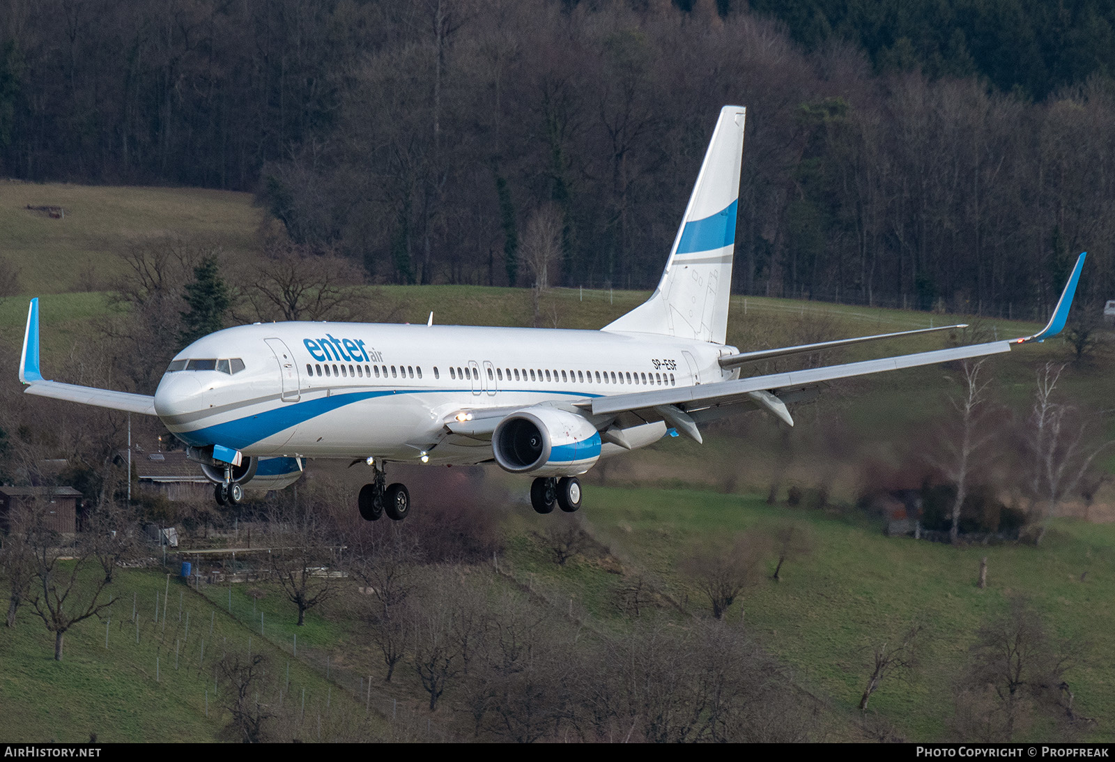 Aircraft Photo of SP-ESF | Boeing 737-8AS | Enter Air | AirHistory.net #634141