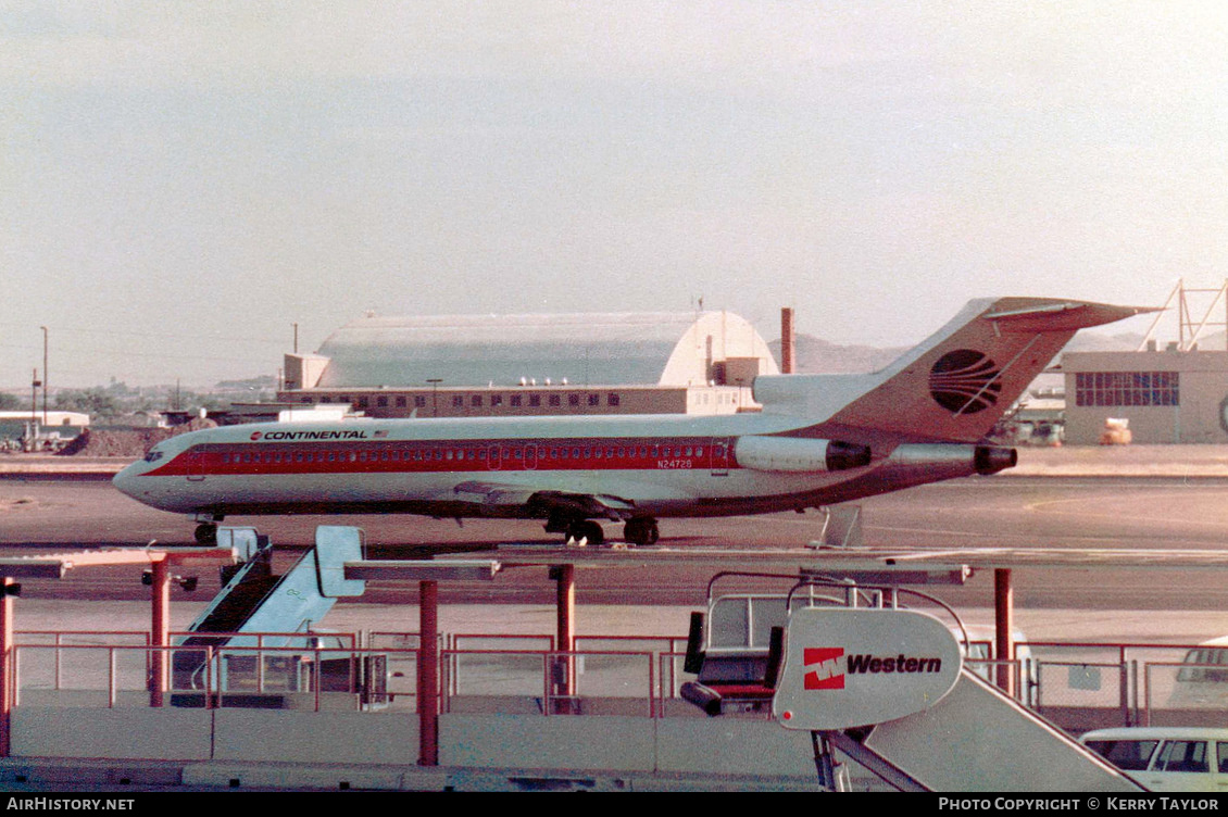 Aircraft Photo of N24728 | Boeing 727-224/Adv | Continental Airlines | AirHistory.net #634159