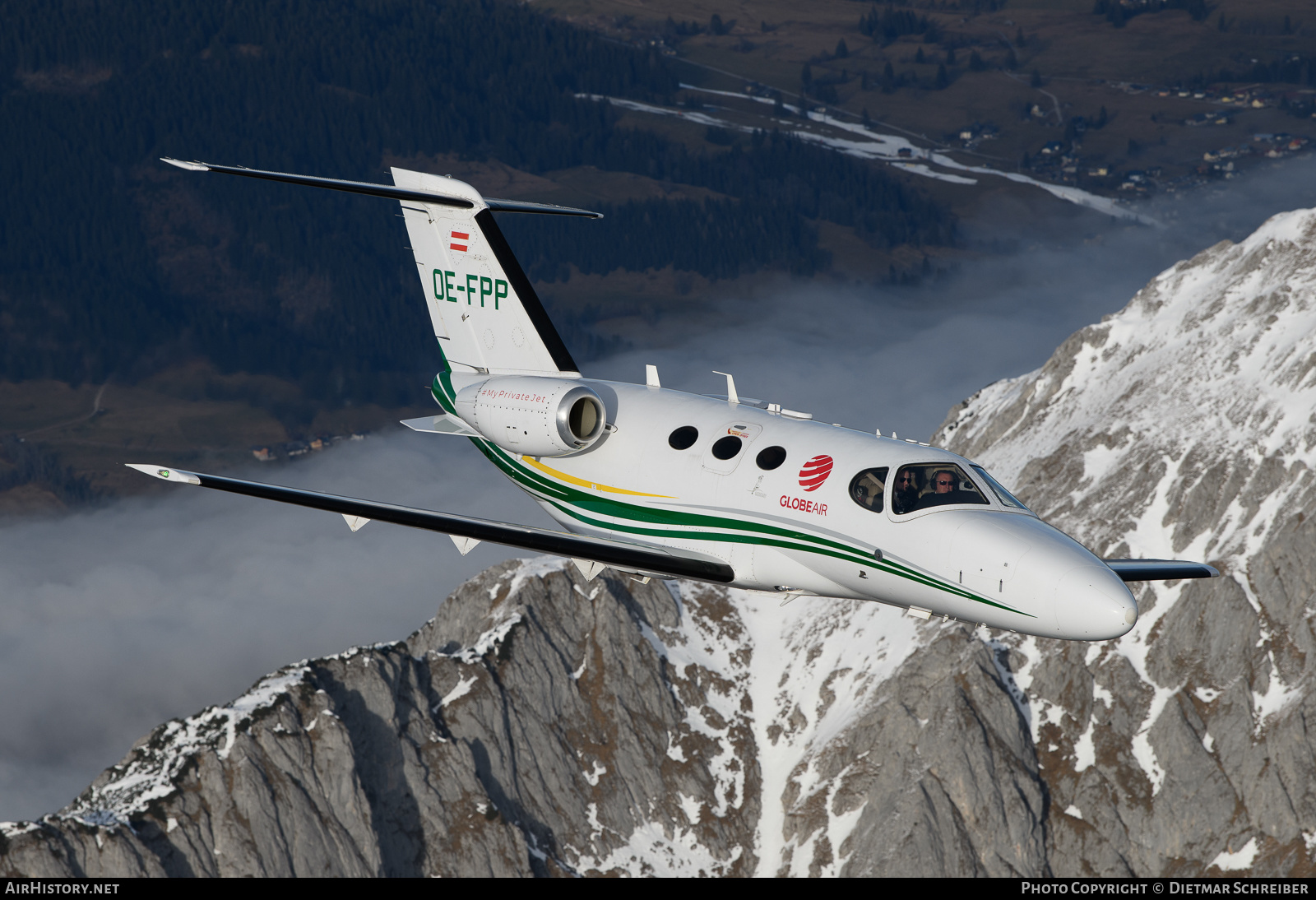 Aircraft Photo of OE-FPP | Cessna 510 Citation Mustang | GlobeAir | AirHistory.net #634164