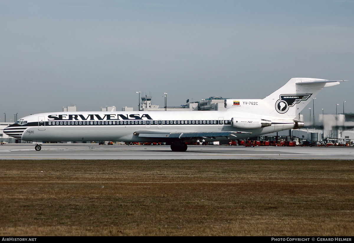 Aircraft Photo of YV-762C | Boeing 727-2D3/Adv | Servivensa | AirHistory.net #634210
