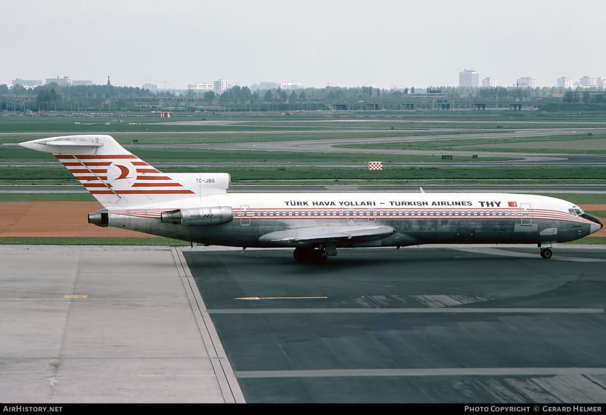 Aircraft Photo of TC-JBG | Boeing 727-2F2/Adv | THY Türk Hava Yolları - Turkish Airlines | AirHistory.net #634233