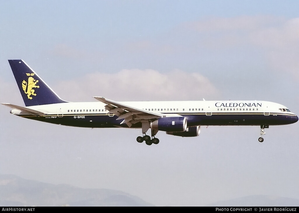 Aircraft Photo of G-BPEE | Boeing 757-236 | Caledonian Airways | AirHistory.net #634246