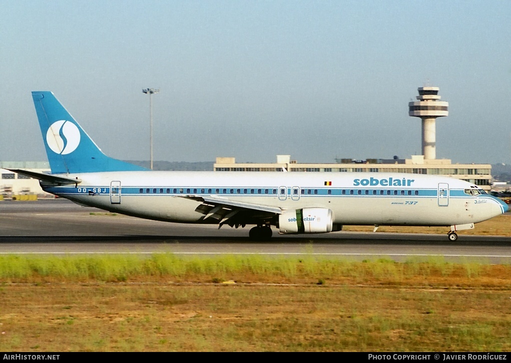 Aircraft Photo of OO-SBJ | Boeing 737-46B | Sobelair | AirHistory.net #634252