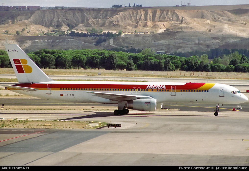 Aircraft Photo of EC-FYL | Boeing 757-256 | Iberia | AirHistory.net #634263