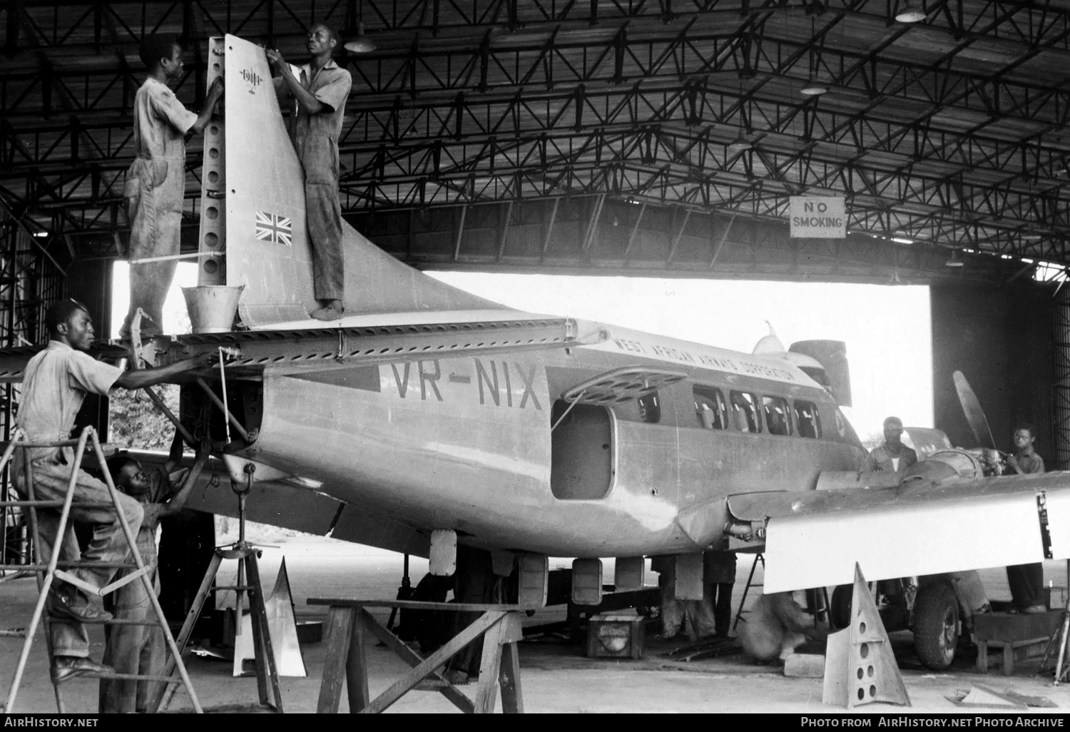 Aircraft Photo of VR-NIX | De Havilland D.H. 104 Dove 1B | West African Airways | AirHistory.net #634316