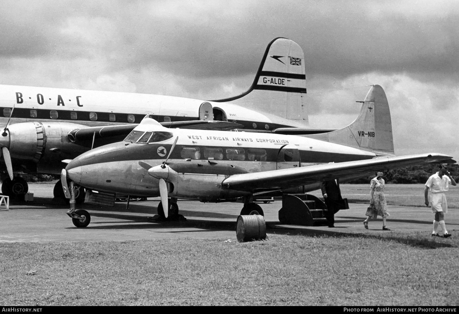 Aircraft Photo of VR-NIB | De Havilland D.H. 104 Dove 1B | West African Airways | AirHistory.net #634323
