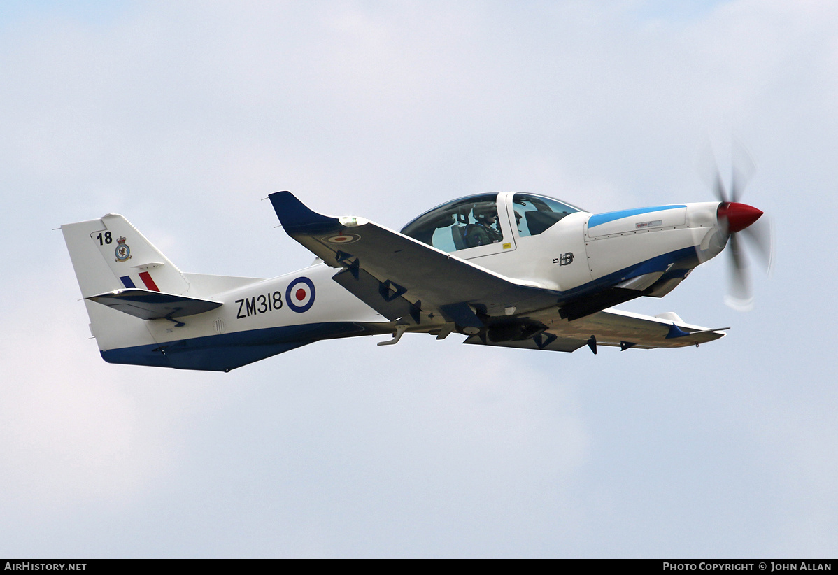 Aircraft Photo of ZM318 | Grob G-120TP Prefect T1 | UK - Air Force | AirHistory.net #634379