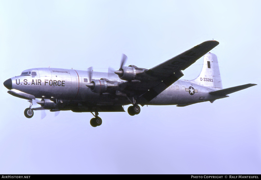 Aircraft Photo of 53-3283 / 0-33283 | Douglas C-118A Liftmaster (DC-6A) | USA - Air Force | AirHistory.net #634470